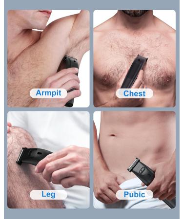 FANHEE Mens shaver electric waterproof with LED light intimate zone body hair trimmer facial body groomer for men beard trimmer for face and body - Buy Online on GoSupps.com