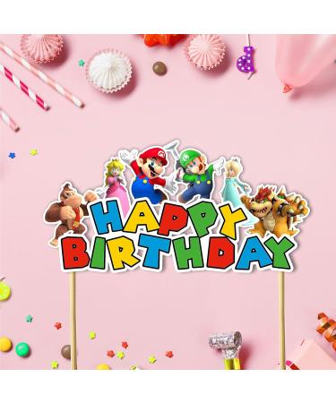 Seyal Supr Mario Happy Birthday cake Topper - Buy Online on GoSupps.com