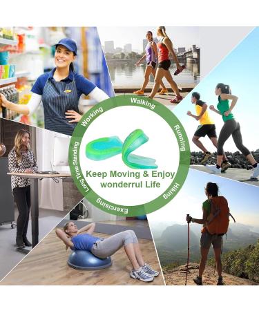 Plantar Relief Heel Spur Insoles - Gel Cushions & Orthopedic Inserts for Fasciitis & Ankle Pain - 4 Pairs - Buy Online on GoSupps.com