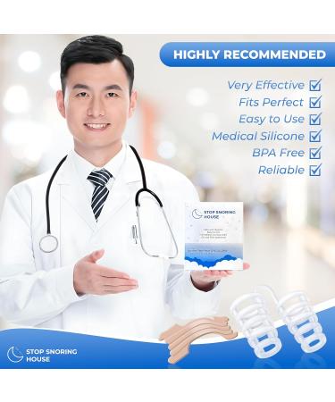 Silicone Nose Vents & Clear Nasal Strips Kit - Stop Snoring Comfortably for Men & Women | International Shipping - Buy Online on GoSupps.com