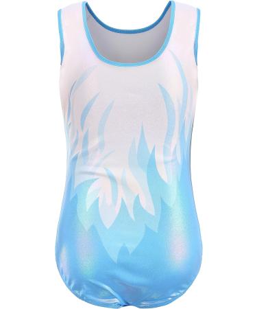 NXmaoyi Girls Sleeveless Gymnastics Leotard 9-10 Years White Blue2 - Buy Online on GoSupps.com