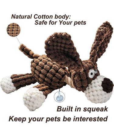 Buy Durable Squeaky Plush Dog Toys for All Breeds | Best Dog Toys for Small Medium & Large Dogs - 1 Pack - Buy Online on GoSupps.com