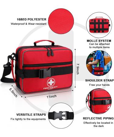 Buy Premium 420 Piece First Aid Kit - Perfect for Home Travel Car Camping & Outdoor Emergencies - Comprehensive Emergency Medical Supplies - Buy Online on GoSupps.com