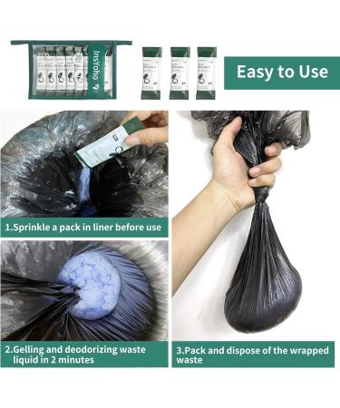 20 Pack Eco-Friendly Portable Toilet Chemicals for Camping - Poo Powder for Waste Treatment & Odor Control - Buy Online on GoSupps.com