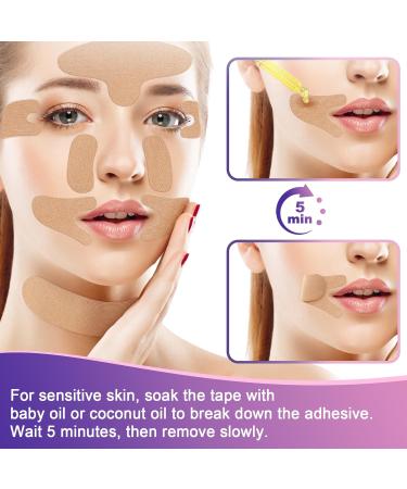 Face Tape for Wrinkles Sfuchin Wrinkle Patches 160 PCS Kinesiology Tape for Face Multifunctional Pre Cut Face Lift Tape for Forehead 11 s Eyes Smile Lines Chin High Elastic Facial Tape - Buy Online on GoSupps.com