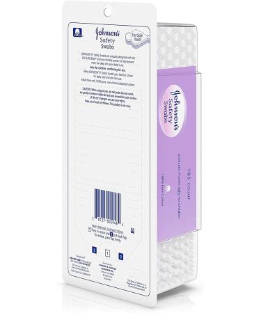 Johnson's Safety Swabs 185 Count - Gentle and Effective Ear Cleaning - Pack of 1 - Buy Online on GoSupps.com