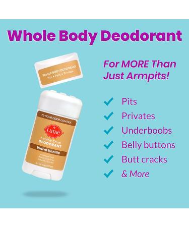 Lume Natural Deodorant Stick 2.2oz - Aluminum and Baking Soda Free - Hypoallergenic Warm Vanilla Scent - Safe for Sensitive Skin - Buy Online on GoSupps.com