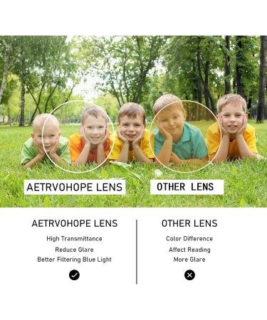 AetrvoHope Blue Light Blocking Glasses for Kids Children's Computer Glasses for Age 4-13 Unbreakable Frame Anti-Blue Ray Glasses With Case Anti UV400 & Eyestrain Clear Pink - Buy Online on GoSupps.com