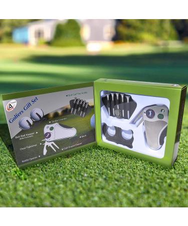Golfer's Best Gift Set - Stroke Counter, Divot Repair Tool, Brush, Ball Marker, and More - Perfect Golf Gift Idea for Men and Women - Buy Online on GoSupps.com