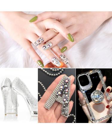 Jollin 3456pcs Flatback Rhinestones Glass Charms Diamantes Gems Stones for Nail Art 6 Size ss4 ss12 Light Purple AB - Buy Online on GoSupps.com
