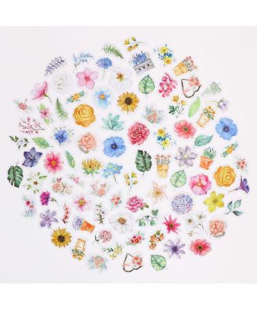 Knaid Flower Stickers Set (360 Pieces) Decorative Assorted Floral Sticker for Scrapbooking Planner Bullet Journals Supplies - Buy Online on GoSupps.com