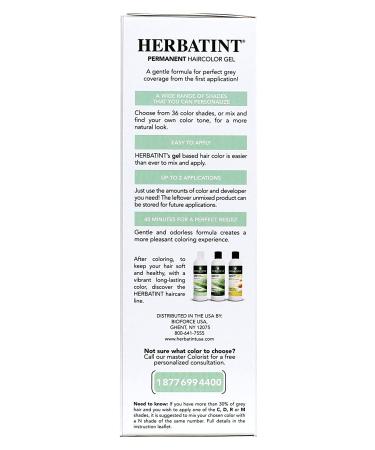 Herbatint 4N Chestnut Permanent Hair Color Gel - 4.56 fl oz (135 ml) | Gentle & Long-Lasting Hair Dye - Buy Online on GoSupps.com