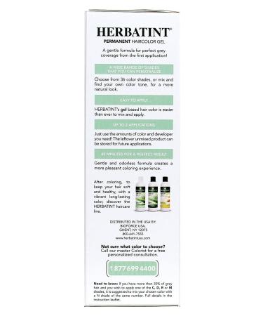 Herbatint Permanent Haircolor Gel 5N Light Chestnut 4.56 Fl Oz - Pack of 1 - Buy Online on GoSupps.com