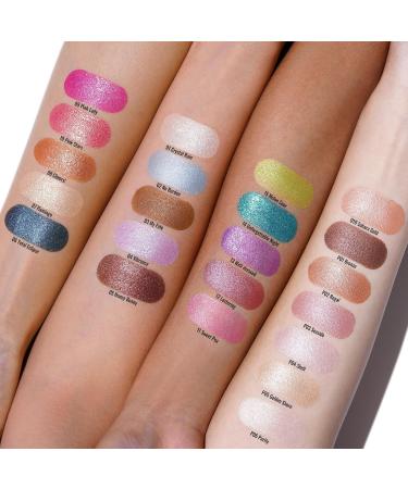 Oulac Pearl Finish Eyeshadow & Highlighter | Waterproof Metallic Eye Makeup | Vegan & Cruelty-Free - P05 Golden Shore 06G - Buy Online on GoSupps.com