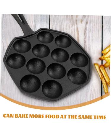 HOMSFOU Snail Pan Meat Balls Seafood Dish Crepe Pancake Pan Maker Skillet Poffertjes Pan Baking Plate Octopus Ball Pan Electric Griddles Escargot Grilling Plate Pie Iron Quail Eggs - Buy Online on GoSupps.com
