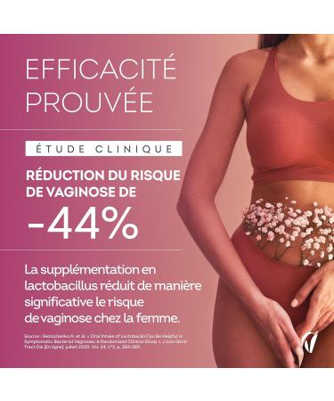 Probiotiques Flore Intime - 20 Milliards UFC - 1 mois - 6 Souches Dont Lactobacillus Gasseri & Crispatus - Vitamine B2 pour Muqueuses Saines - 60 G lules - Fabriqu en France - Buy Online on GoSupps.com