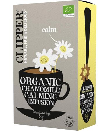 Clipper Organic Chamomile Tea Bags - 120 Infusion Sachets (6 Boxes of 20) | Bulk Buy for Home & Catering | Caffeine-Free Herbal Tea | Eco-Friendly & Biodegradable - Buy Online on GoSupps.com