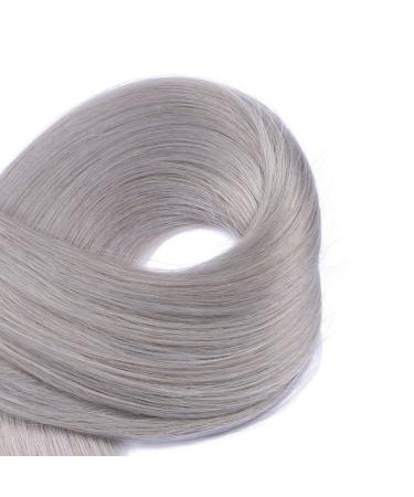 Tape In Hair Extensions - Silver - 60cm - 40 Tresses - 100% Remy Real Hair - Adhesive Tape - Novon Hair Extensions - Buy Online on GoSupps.com