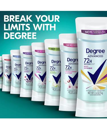Degree Advanced MotionSense Antiperspirant Deodorant for Women 72-Hour Sweat and Odor Protection 2.6 Ounce (Pack of 4) - Buy Online on GoSupps.com
