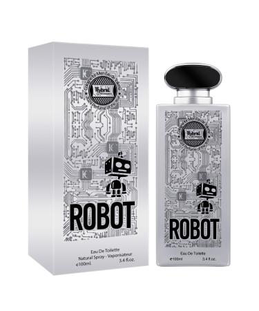 Hybrid & Company Robot For Men Eau De Toilette Vaporisateur Natural Spray 3.4 Fl Oz ROBOT 3.4 Fl Oz (Pack of 1)