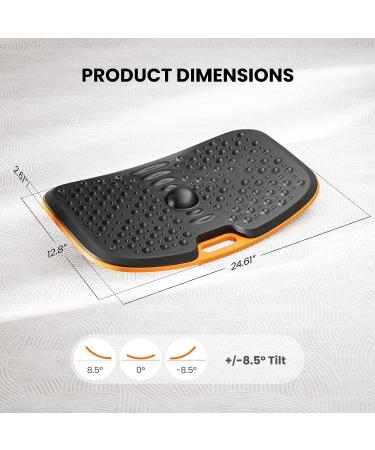 Anti Fatigue Balance Board | Standing Desk Mat | Ergonomic Design | Non-Slip | Wobble Board | Medium - Black - Buy Online on GoSupps.com