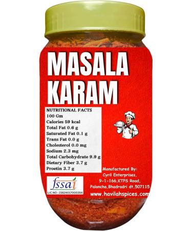 Havilah Gun Powder | Gun podi | Gun Podi powder | Koora karam | sambar karam | Andhra Gun powder |450 g | No Added Preservatives & Colours 450 gm 1 g (Pack of 1) - Buy Online on GoSupps.com