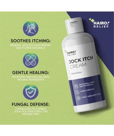 New HAIRO Relief Jock Itch Cream 100ml XL - Fast Relief Treatment for Men & Women - Buy Online on GoSupps.com