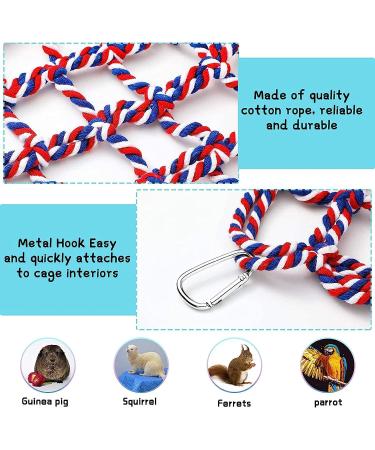 Kayziu ZCX climbing rope Bird Climbing Net Rope Ladder Pet Climbing Net Multi-purpose Climbing Hammock Net For Bird Exercises scramble net rope - Buy Online on GoSupps.com