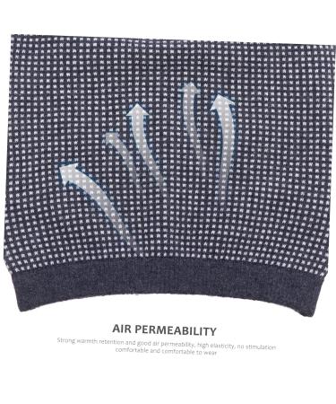 Wool Jacquard Waist Support for Women - Breathable Elastic Back Brace for Lower Back Pain Relief | Fitness Belt XL Grey - Buy Online on GoSupps.com