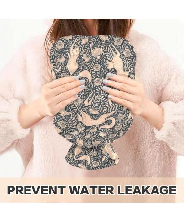 Vintage Fox Hot Water Bottle with Cover | 1L Hot Water Bottle for Bed | Hand/Foot Warmer | Pain Relief & Heat Therapy | Naanle - Buy Online on GoSupps.com