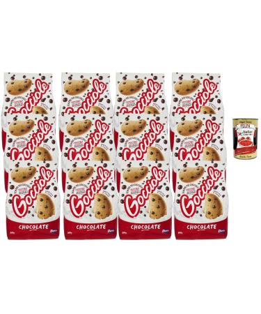 Italian Gourmet E.R. Italian Gourmet Chocolate Cookies with Chocolate Drops 12 500 g | Crispy Chocolate Cookies for Breakfast Snack Coffee Milk and Dessert + Italian Gourmet Polpa