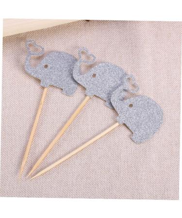 OFFSCH 3pcs Elephant Cupcake Picks Appetizers Fruit Cocktail Picks Jungle Gold Glitter Toppers Topper Heart Glitter Topper Heart Wedding Paper Cups Cupcake Topper Plate Sequins Silver medium - Buy Online on GoSupps.com