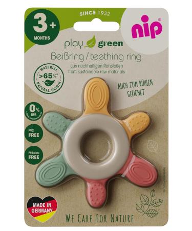 Nip Baby Bei ring - Multi-Colored Cooling Teether Toy BPA-Free & Sustainable | Promotes Play & Touch | Ideal for 3+ Months - Buy Online on GoSupps.com