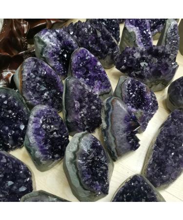 Natural crystal rough Natural Crystal Rough Amethyst Crystal Geode Cluster Natural Raw Reiki Quartz Crystals Stones from Uruguay Powerful Crystals Geode for Witchcraft Home Decor Reiki Feng Shui 2.2lb 2.2lbs - Buy Online on GoSupps.com