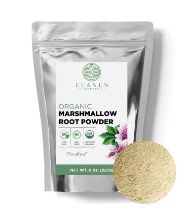 Organic Marshmallow Root Powder 8 oz. (227g), USDA Certified Organic Marshmallow Root, Marshmellow Root Powdered, Althaea Officinalis, Althea Herb, Marshmallow Root Organic Powder 8 Ounce (Pack of 1)