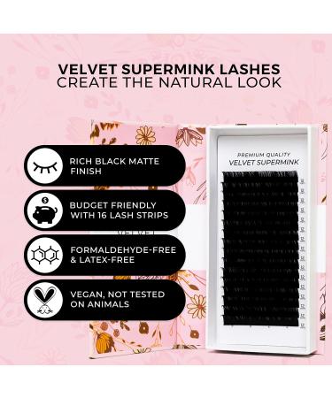 LLBA Super Mink Eyelash Extensions - Multi Selections 0.03 to 0.2 C CC D Curl 7-15mm Length - Premium Silk Individual Eyelashes for Stunning Looks - Buy Online on GoSupps.com