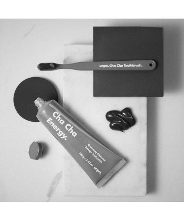 Unpa Cha Cha Energy Toothpaste | Activated Charcoal Organic Ingredients Fresh Mint Flavor | Natural Stain Removal & Gum Disease Prevention - 100g - Buy Online on GoSupps.com