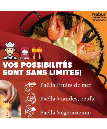 Nab r - 200gr pices Paella Recette espagnole Sans Gluten M lange d' pice pour Paella Contient colorants E-102 E110 200 gr - Buy Online on GoSupps.com