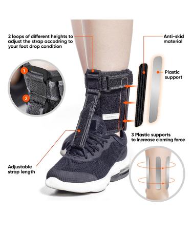 NEOFECT Foot Lift AFO Brace for Drop Foot | Adjustable Ankle Brace for Stroke Recovery | Achilles Tendonitis Relief - Buy Online on GoSupps.com