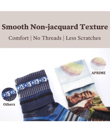 APRIME ECO-CAFE Crew Cushion Outdoor Socks for Hiking, Trail Running, Climbing, Cycling | Made from Coffee Grounds | Medium Forest - Buy Online on GoSupps.com