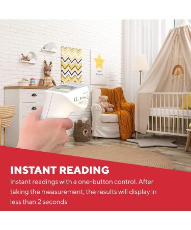 HoMedics TheraP No Touch Infrared Thermometer - Instant Non-Contact Measurement - 1-5cm Range - 2 Second Results - Three-Color Fever Alarm - Buy Online on GoSupps.com