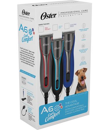 Oster A6 Cool Comfort Heavy Duty Clipper with Detachable Blade #10 - Aqua Sky - Buy Online on GoSupps.com