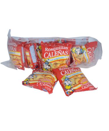 Rosquillas Caleas 15g PACK of 12 - Traditional Cheese Snacks - Imported from Colombia