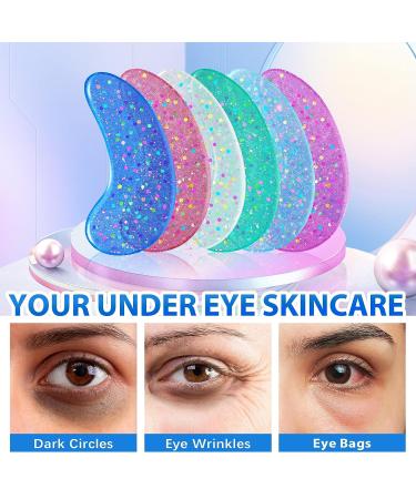 NUEDESFXO Eye Gels with Marine Collagen & Hyaluronic Acid - Under Eye Patches for Puffy Eyes, Dark Circles, and Wrinkles - 12 Pcs - Buy Online on GoSupps.com