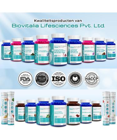  BIOVITALIA ORGANICS Biovitalia Saw Palmetto Extract Capsules 1000 mg Hair Growth Dietary Supplement | Supports Prostate Health and Urinary Function for Men and Women - 60 Capsules - Buy Online on GoSupps.com