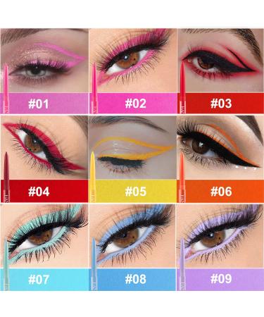 20 Colors Eyeliner Pen Set - Waterproof Metallic Glitter Eye Makeup Kit for Women - Professional Retractable Eye & Lip Liner - 20PCS - Buy Online on GoSupps.com