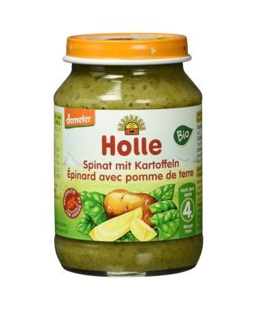 Holle Organic Spinach with Potatoes 190 g 1 x 190 gr - Buy Online on GoSupps.com