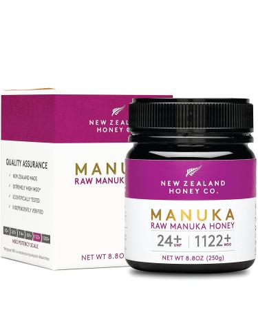 Buy New Zealand Honey Co. Raw Manuka Honey UMF 24+ | MGO 1122+ - 250g (8.8oz) - Buy Online on GoSupps.com