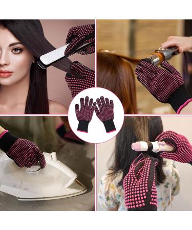 Kuryt Heat Resistant Gloves for Hair Styling - 1 Pair | Non-Slip Silicone Protection, Ideal for Hairdresser Irons, Wands, Flat Irons, and Hot-Air Brushes - Buy Online on GoSupps.com