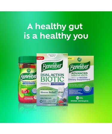Benefiber Dual Action Biotic Plus Stress Relief, 18 Count Stick Packs - Buy Online on GoSupps.com